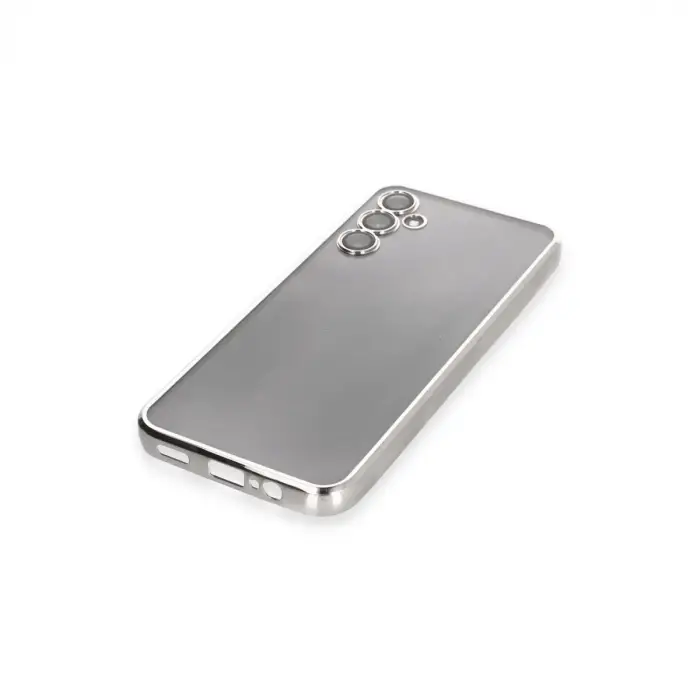 Samsung Galaxy A14 4g Kılıf Razer Lensli Silikon - Gümüş