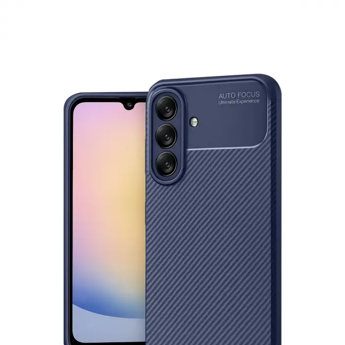 Samsung Galaxy A17 5g Auto Focus Karbon Kapak - Lacivert