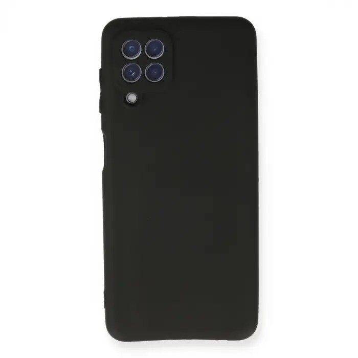 Samsung Galaxy A22 Kılıf First Silikon - Siyah