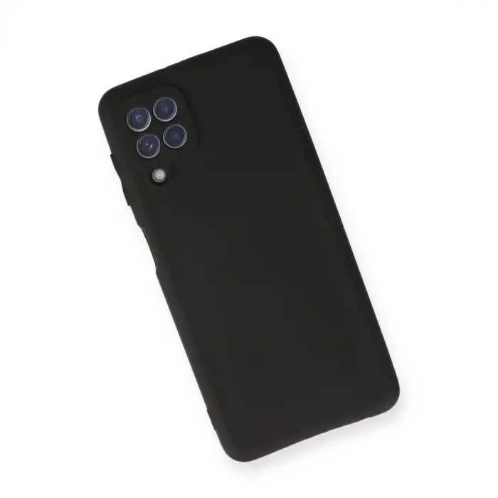 Samsung Galaxy A22 Kılıf First Silikon - Siyah