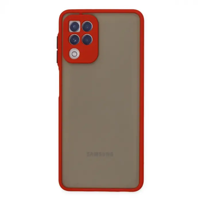 Samsung Galaxy A22 Kılıf Montreal Silikon Kapak - Kırmızı