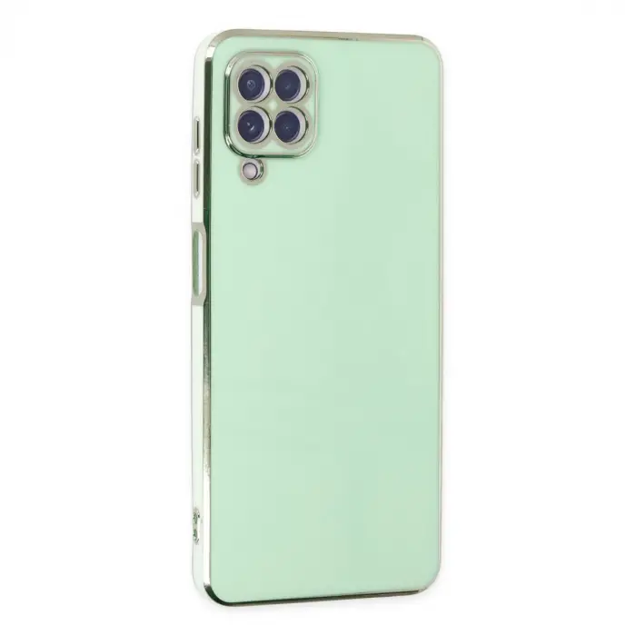 Samsung Galaxy A22 Kılıf Volet Silikon - Açık Yeşil