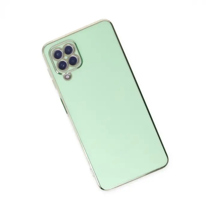 Samsung Galaxy A22 Kılıf Volet Silikon - Açık Yeşil