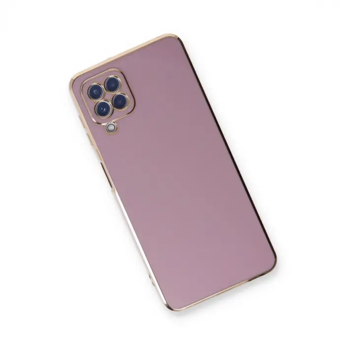 Samsung Galaxy A22 Kılıf Volet Silikon - Mor