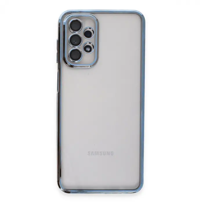 Samsung Galaxy A23 4g Kılıf Razer Lensli Silikon - Açık Mavi
