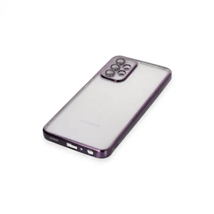 Samsung Galaxy A23 4g Kılıf Razer Lensli Silikon - Mor