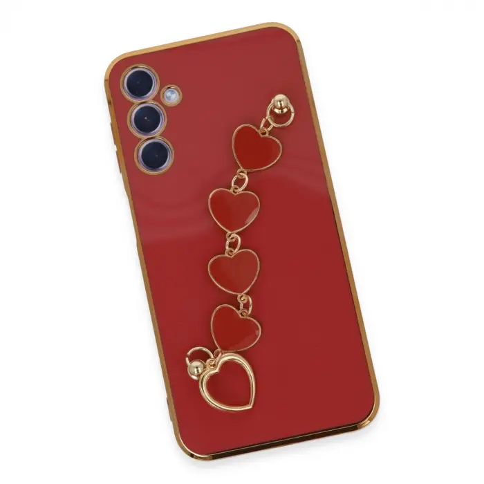 Samsung Galaxy A24 4g Kılıf Esila Silikon - Kırmızı