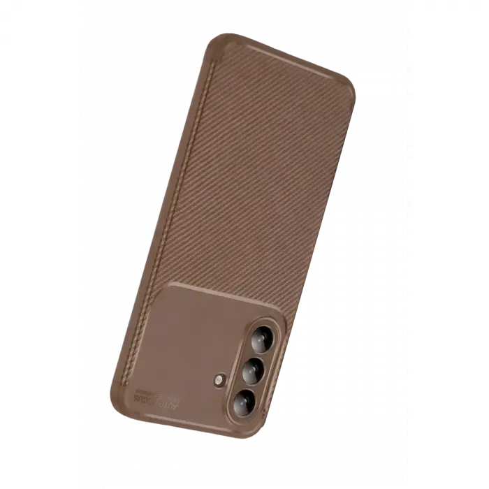 Samsung Galaxy A27 5g Auto Focus Karbon Kapak - Kahverengi