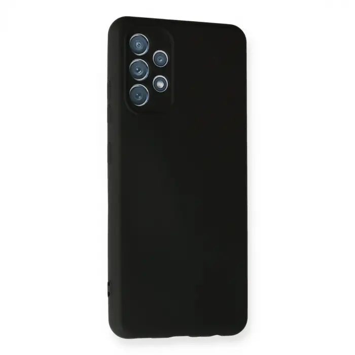 Samsung Galaxy A32 Kılıf Nano İçi Kadife Silikon - Siyah