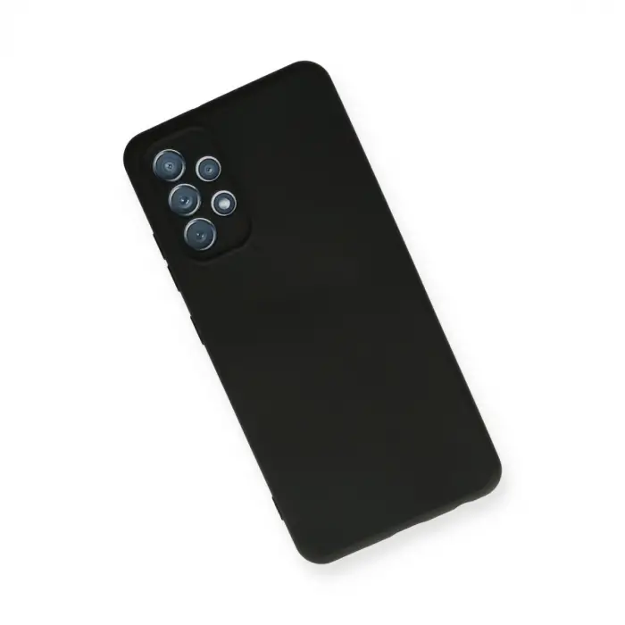 Samsung Galaxy A32 Kılıf Nano İçi Kadife Silikon - Siyah