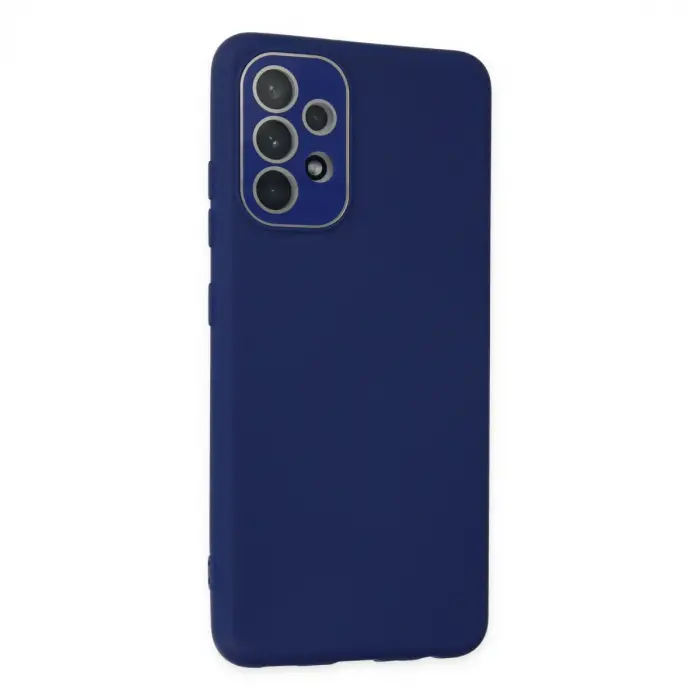Samsung Galaxy A33 5g Kılıf Lansman Glass Kapak - Sky Blue