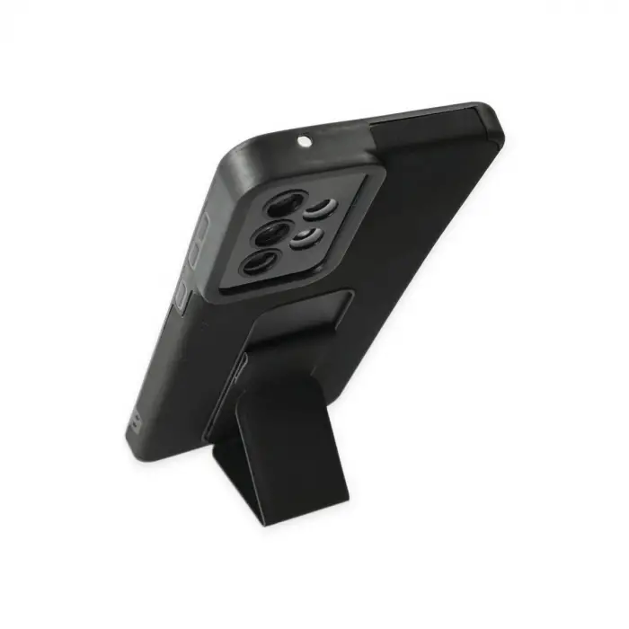 Samsung Galaxy A33 5g Kılıf Mega Standlı Silikon - Siyah