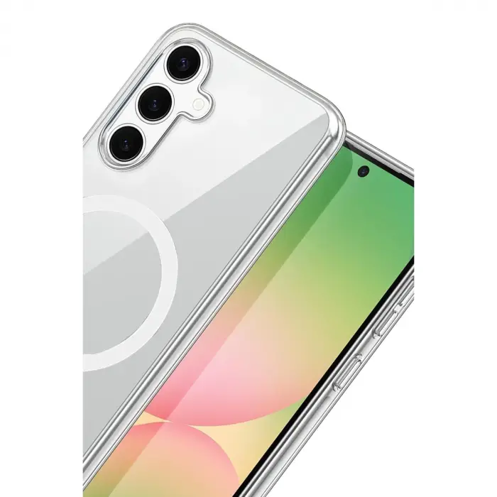 Samsung Galaxy A35 5g Combo Sert Şeffaf Magsafe Kapak - Şeffaf