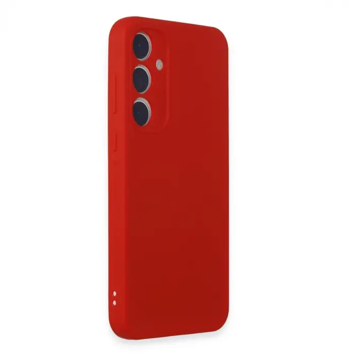 Samsung Galaxy A35 5g Kılıf First Silikon - Kırmızı