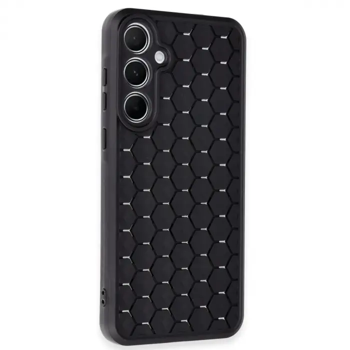 Samsung Galaxy A35 5g Kılıf Petek Silikon Kapak - Siyah