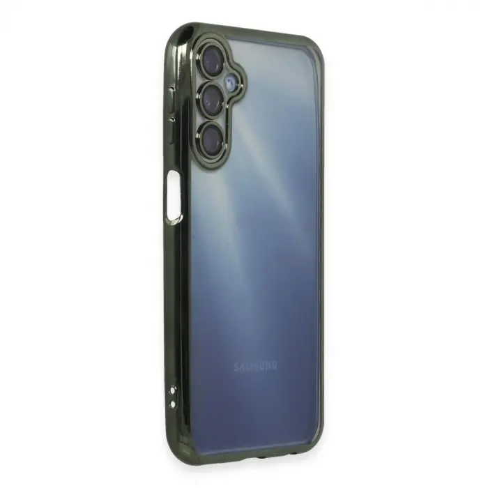 Samsung Galaxy A35 5g Kılıf Razer Lensli Silikon - Yeşil