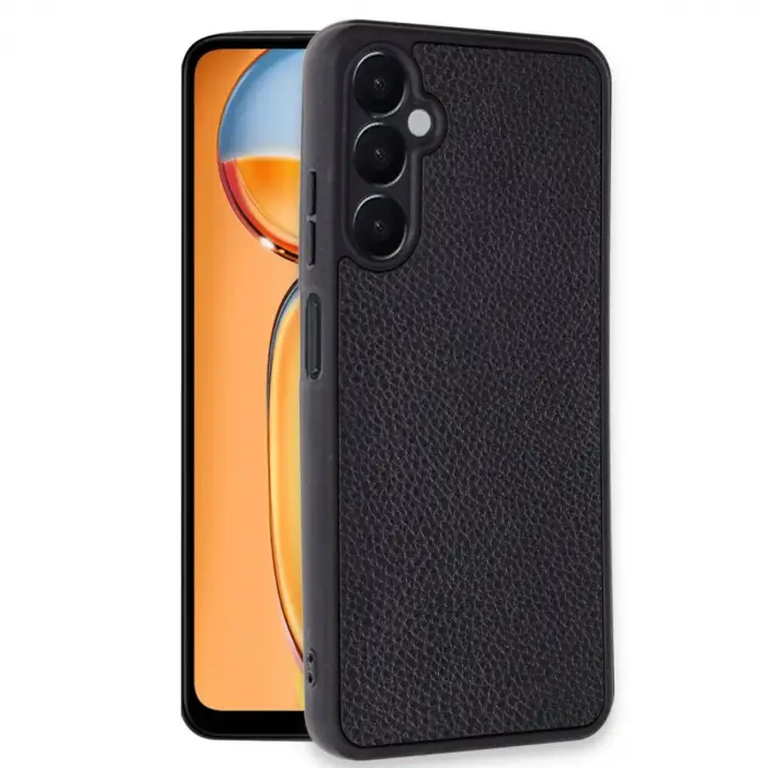 Samsung Galaxy A36 Kılıf Aras Deri Kapak - Siyah