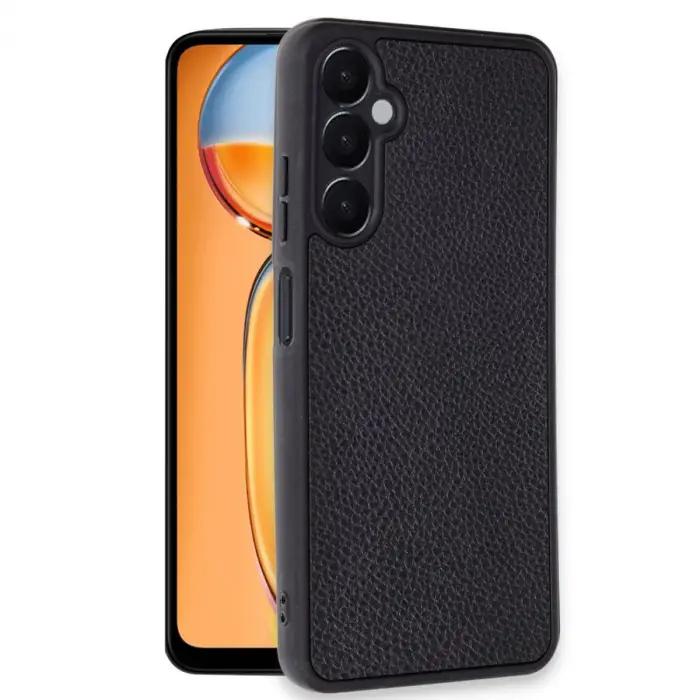 Samsung Galaxy A36 Kılıf Aras Deri Kapak - Siyah