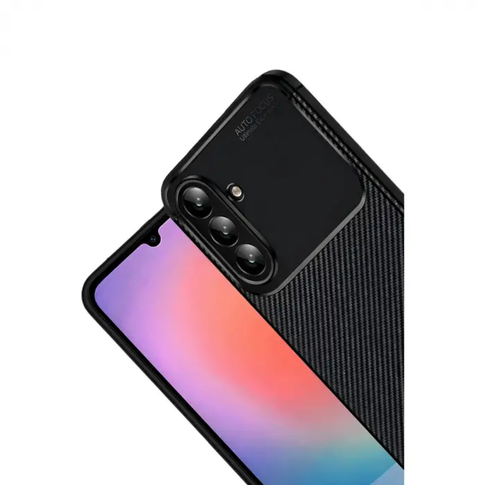 Samsung Galaxy A37 5g Auto Focus Karbon Kapak - Siyah