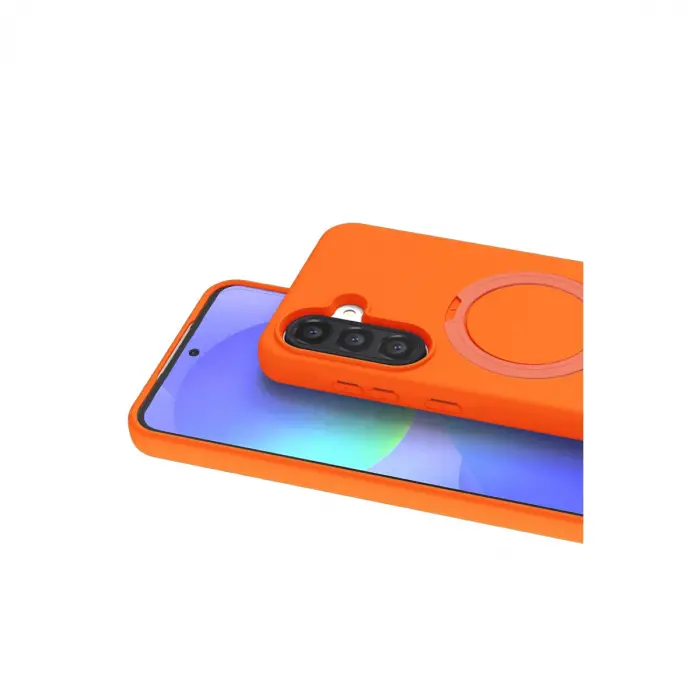 Samsung Galaxy A37 5g Regal Magsafe Standlı Kapak - Turuncu