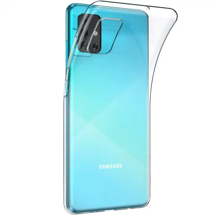 Samsung Galaxy A51 Kılıf Lüx Şeffaf Silikon