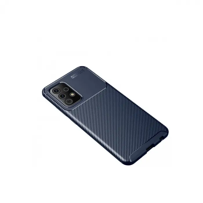 Samsung Galaxy A52 Kılıf Auto Focus Karbon Kapak - Lacivert