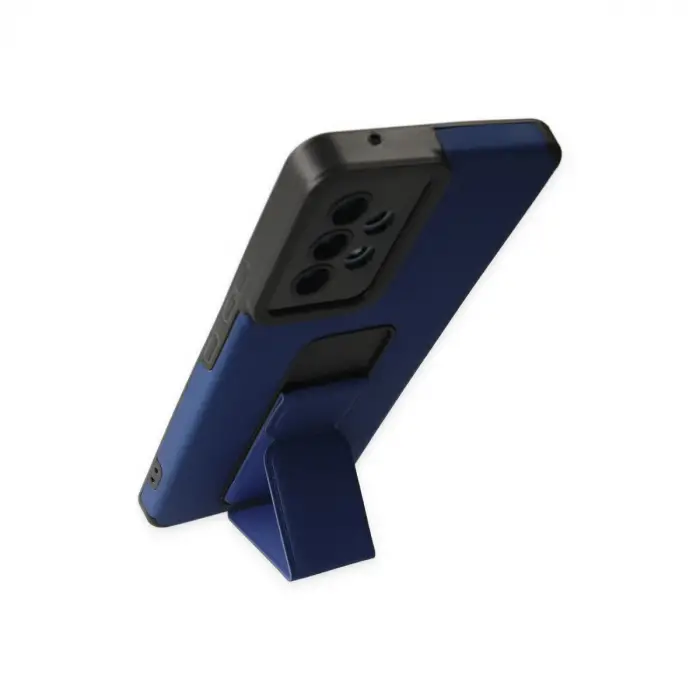 Samsung Galaxy A53 5g Kılıf Mega Standlı Silikon - Mavi