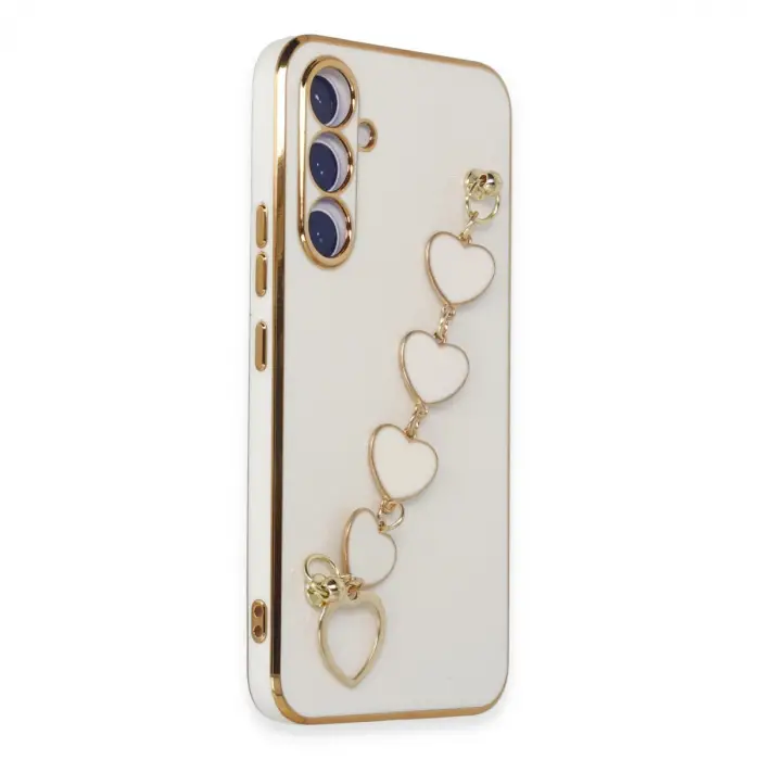 Samsung Galaxy A54 5g Kılıf Esila Silikon - Beyaz