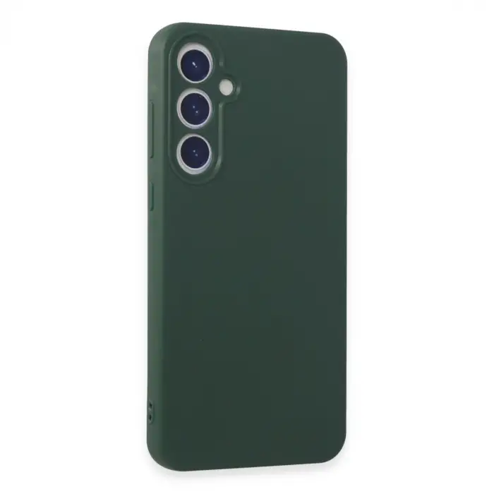 Samsung Galaxy A55 5g Kılıf First Silikon - Koyu Yeşil