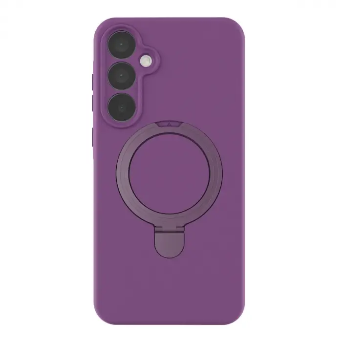 Samsung Galaxy A55 5g Regal Magsafe Standlı Kapak - Derin Mor