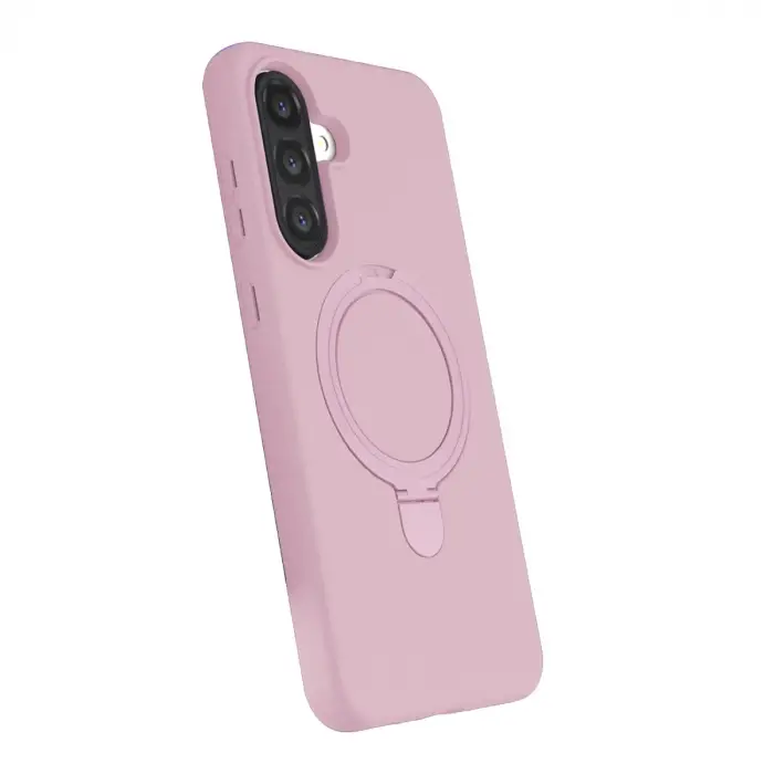Samsung Galaxy A56 Regal Magsafe Standlı Kapak - Açık Pembe