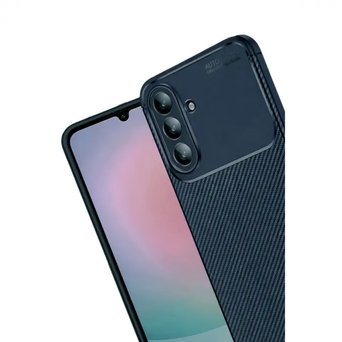 Samsung Galaxy A57 5g Auto Focus Karbon Kapak - Lacivert