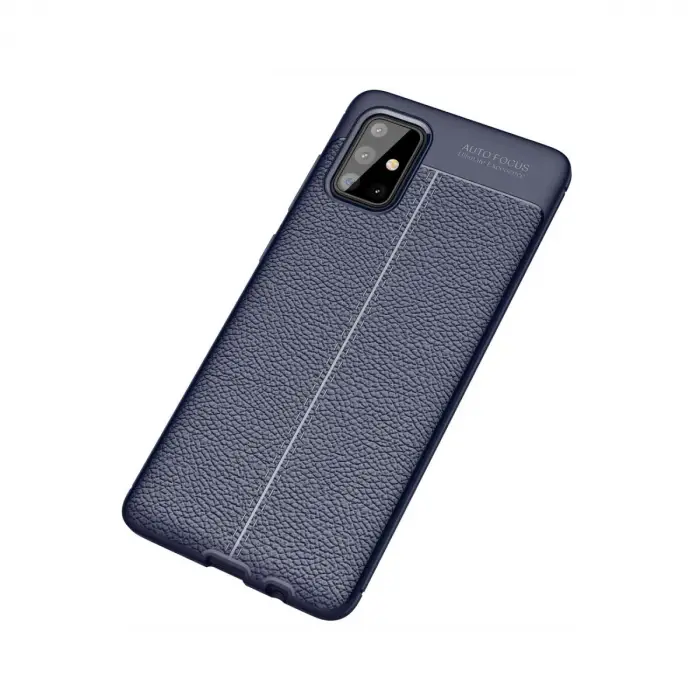 Samsung Galaxy A71 Kılıf Auto Focus Kapak - Lacivert