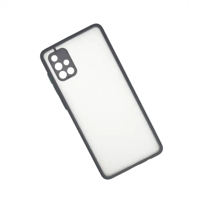 Samsung Galaxy A71 Kılıf Montreal Silikon Kapak - Gri