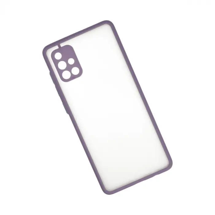 Samsung Galaxy A71 Kılıf Montreal Silikon Kapak - Mor