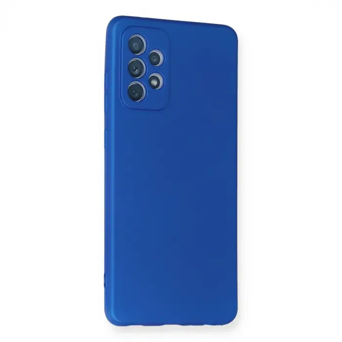 Samsung Galaxy A72 Kılıf First Silikon - Mavi