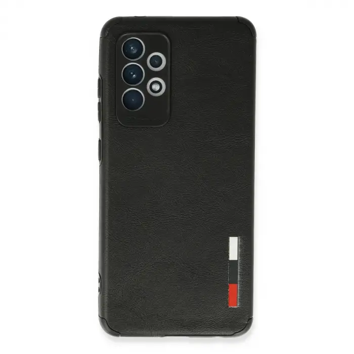 Samsung Galaxy A72 Kılıf Loop Deri Silikon - Siyah