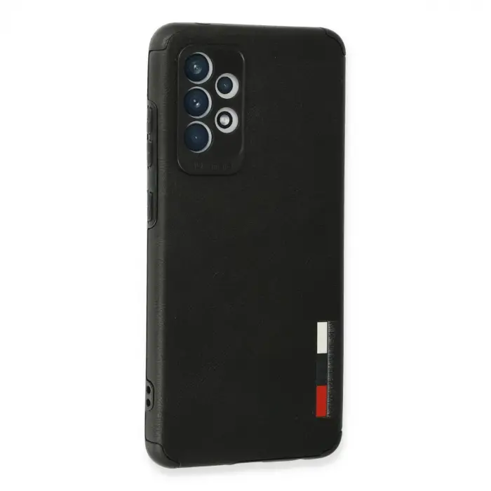 Samsung Galaxy A72 Kılıf Loop Deri Silikon - Siyah