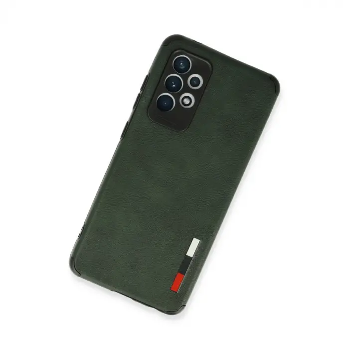 Samsung Galaxy A72 Kılıf Loop Deri Silikon - Yeşil