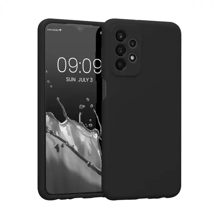 Samsung Galaxy A73 5g Kılıf First Silikon - Siyah