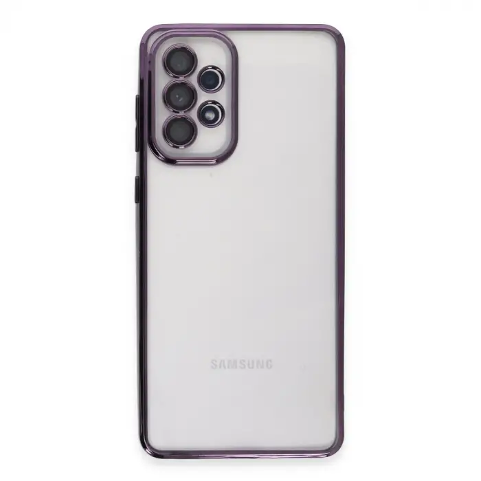 Samsung Galaxy A73 5g Kılıf Razer Lensli Silikon - Mor