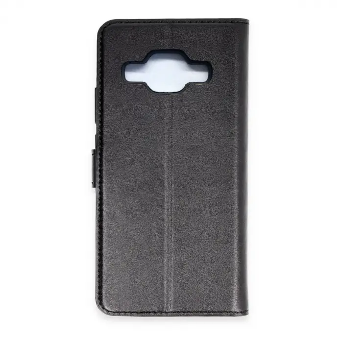 Samsung Galaxy J5 Trend S Plus Kapaklı Kılıf - Siyah