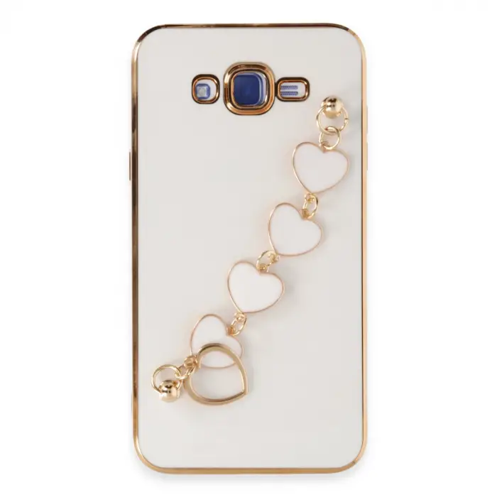 Samsung Galaxy J7 Kılıf Esila Silikon - Beyaz