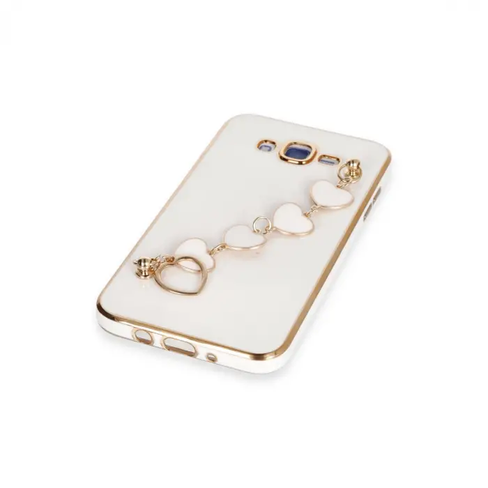 Samsung Galaxy J7 Kılıf Esila Silikon - Beyaz
