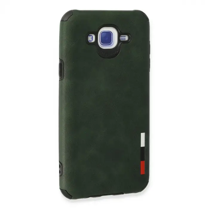 Samsung Galaxy J7 Kılıf Loop Deri Silikon - Yeşil