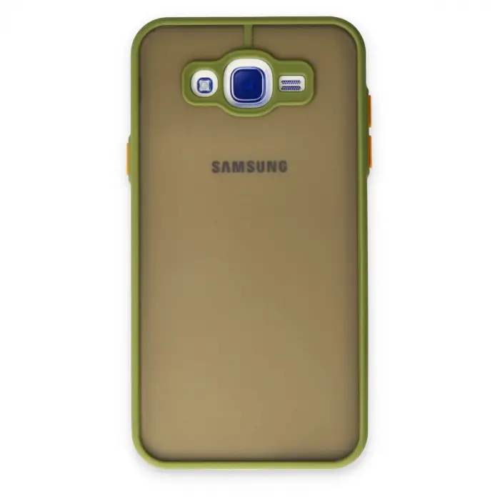 Samsung Galaxy J7 Kılıf Montreal Silikon Kapak - Açık Yeşil