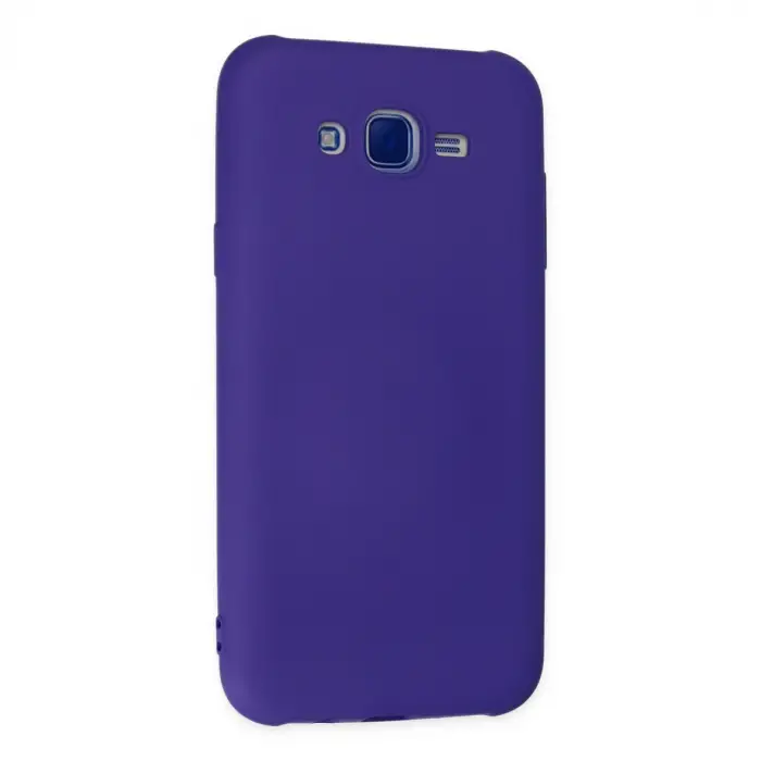 Samsung Galaxy J7 Kılıf Nano İçi Kadife Silikon - Mor