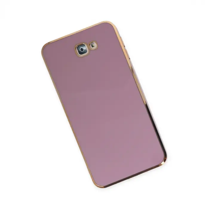Samsung Galaxy J7 Prime Kılıf Volet Silikon - Mor