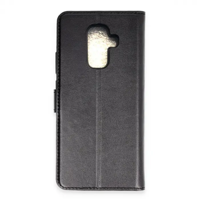 Samsung Galaxy J8 Trend S Plus Kapaklı Kılıf - Siyah