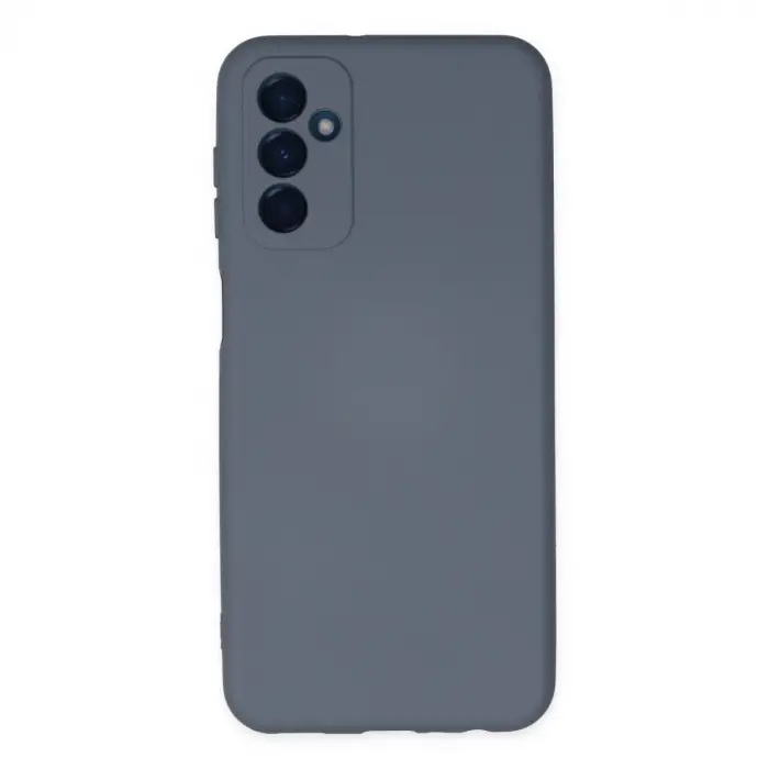 Samsung Galaxy M23 Kılıf Nano İçi Kadife Silikon - Gri
